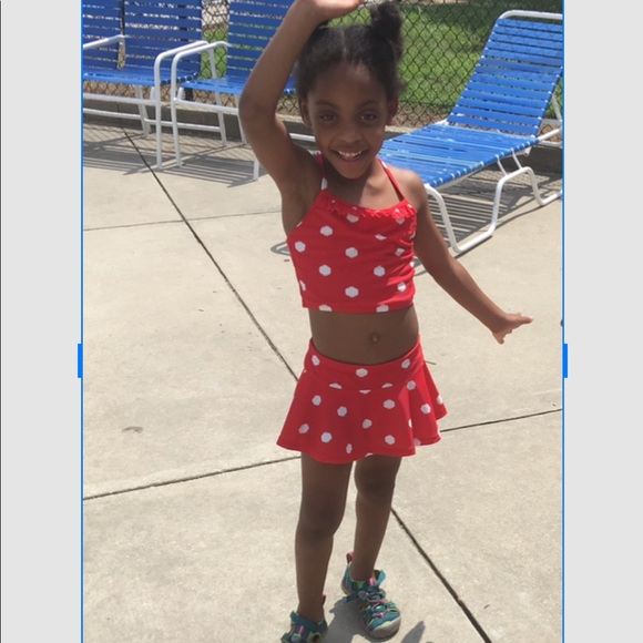 Hanna Anderson girls swimsuit sz 110 sz 5 - Picture 2 of 2